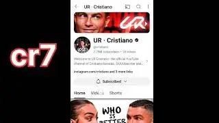 CRISTIANO RONALDO NEW YOUTUBE CHANNEL। WHICH IS REAL RONALDO YOUTUBE CHANNEL। @cristiano