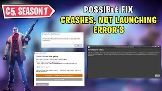 Fortnite Chapter 5 All Crashes, Errors, Freezing FIX