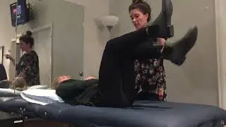 Pelvic Floor Strengthening Exercise: 90/90 Heel Taps