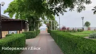 Плетистые розы на арках в Ейском парке 🌺⛩🌺