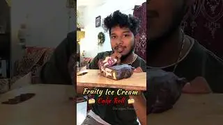 FRUITY ICE CREAM SWISS ROLL🍰🍥 #thevoguetraveller #tamil #food #song #cooking #asmr #shorts #recipe