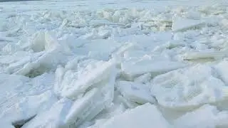 Лёд на Волге, Самара