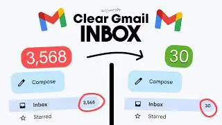 How to Clear Gmail inbox Quickly - 2024 | 30 Second Guide (Reduce Unread emails)