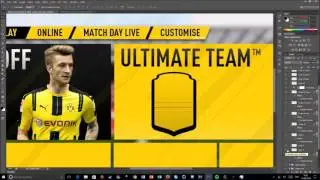 FIFA 17 MENU CONCEPT || Photoshop Speed Art #22