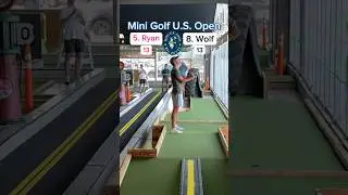 Mini Golf U.S. Open Round 2 (Hole 7) | Ryan vs Wolf 