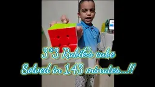 4 year's old solves 3*3 rubik's cube under 2 min. Reuben Talks . Puzzle solved