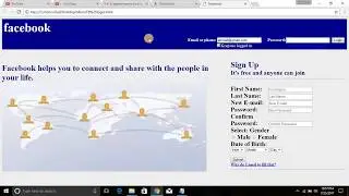 How To Create Facebook Login Page From Notepad Using HTML and CSS