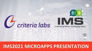 Criteria Labs | IMS2021 Microapps Presentation Video | Switch Filter Bank