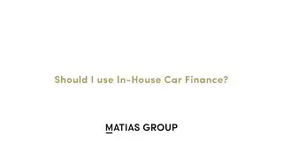 Should I Use In House Car Finance?