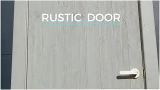 How To Build A Shed Door || Rustic & Whitewashed