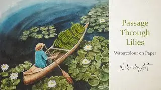 How to Paint a Lily Pad Lake in Watercolour