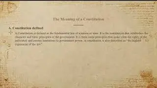 The Philippine Constitution part 1 (2023)