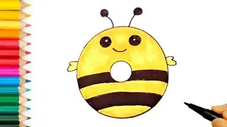 How to Draw a Donut | Draw Bee Donut