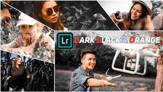 How to Edit Photo Dark Black & Orange in Lightroom CC | Lightroom Tutorials | Presets download free