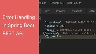 Error Handling in Spring Boot REST API | Doing it the Right Way