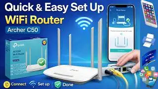 How to configure TP-Link router Archer C50 AC1200 step by step?