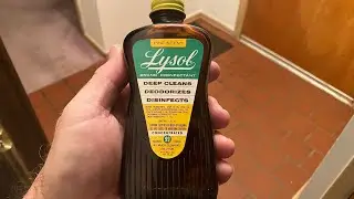 Cleaning The Floor With Vintage Lysol Pine Scent 5% Pine Oil