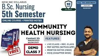 DEMO CLASS 7 | community health nursing | bsc nursing 5th semester | Malaria and Measles