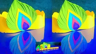 Krishna Janmastami Craft/Little Krishna Crown/Easy Paper Crafts/Paper Crown/Paper Crown For Kids