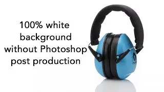 White background in product photography using Dedolight LED lighting, no Photoshop