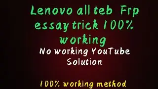 lenovo tb 7504x frp unlock     