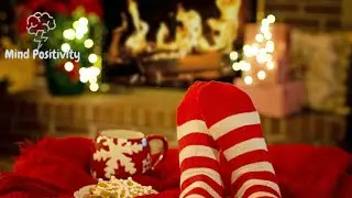 2 HRS| Heavenly Christmas Music with Real Fireplace Sounds| Holiday Relaxation