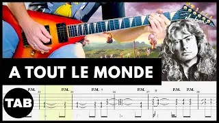A TOUT LE MONDE Megadeth Guitar TAB | LESSON | TUTORIAL | COVER