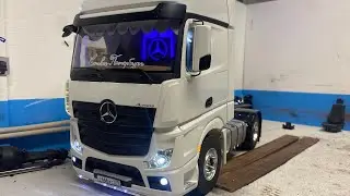 Мерседес актрос как у калян86 , кабина готова подсветка в салон 💡 tamiya mercedes actros 