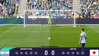 Argentina vs Japan penalty shootout - eFootball PES 2021