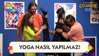 Aslı Bekiroğlu, Mustafa Üstündağ'a yoga yaptırıyor! | Demet Akbağ ile Güldürme Beni 1. Bölüm