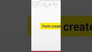 table and form in ms access