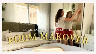 Aesthetic Small Room Makeover - minimalist, nostalgic, clean and calm | Israel Vlog 103