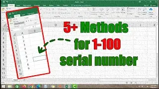 HOW TO GENERATE SERIAL NUMBERS QUICKLY IN EXCEL | EXCEL TUTORIALS | MOST EFFICIENT METHOD