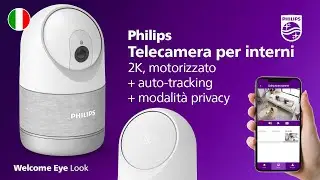 Telecamera di sicurezza motorizzata per interni con connessione 2K #Philips WelcomeEye Guarda