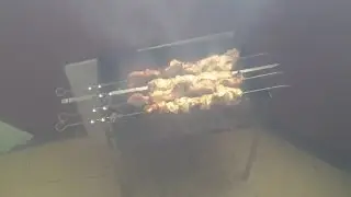 Шашлык, на балконе обычной высотки...приезжали пожарные и....