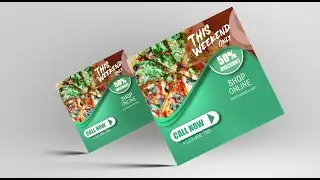 PhotoShop Tutorial (How to make Social media post design)