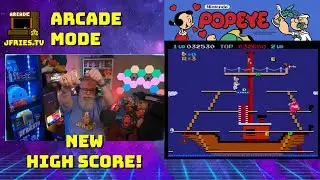 Highlight: Arcade Mode - Popeye - New High Score - 33030
