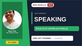 Edu Skills: OET -Speaking: Maria Paul - OET Interlocutor: OET Speaking Made Easy