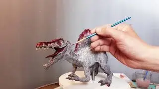 Видео лепка. Спинозавр.Jurassik Park.Динозавр из пластилина.Paint..Spinosaurus .Plasticin!Art. .