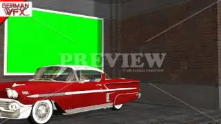 Virtual Studio Background with Green Screen Video Wall