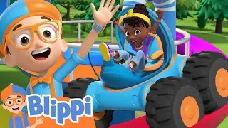 Blippi & Meekah's Trip To The Race Track! | Blippi's Stories and Adventures for Kids | Moonbug Kids