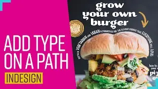 How to Add Text on a Path | Indesign Tutorial
