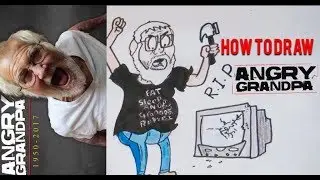 How to draw Angry Grandpa (Tribute Video)
