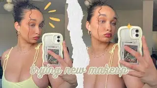 trying new makeup💛| MAKEUP FOREVER HD SKIN FACE ESSENTIALS PALETTE REVIEW