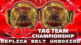 WWE Raw Tag Team Championship Replica Belt Unboxing
