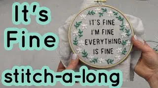 Stitch-a-long: It's Fine, Prefers Cats/Dogs, Fluent Sarcasm, Caffeine & Sarcasm, Good Luck Adulting