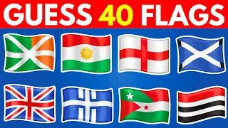 GUESS THE COUNTRY BY THE FLAG QUIZ 🚩CAN YOU GUESS 40 FLAGS ?🇯🇵🇺🇲🇩🇪🇮🇳