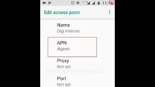 Digi 4G APN Settings for Android