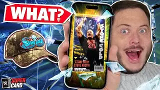 WHAT IS THIS?! CRAZY Stone Cold and WRESTLEMANIA Moments Pack Opening! | WWE SuperCard