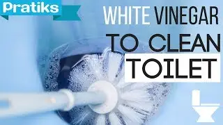 How to clean toilet with white vinegar ?